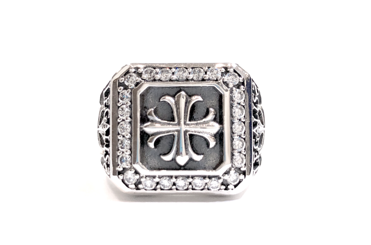 Square College Ring | RING | silver | 名古屋の当シルバー