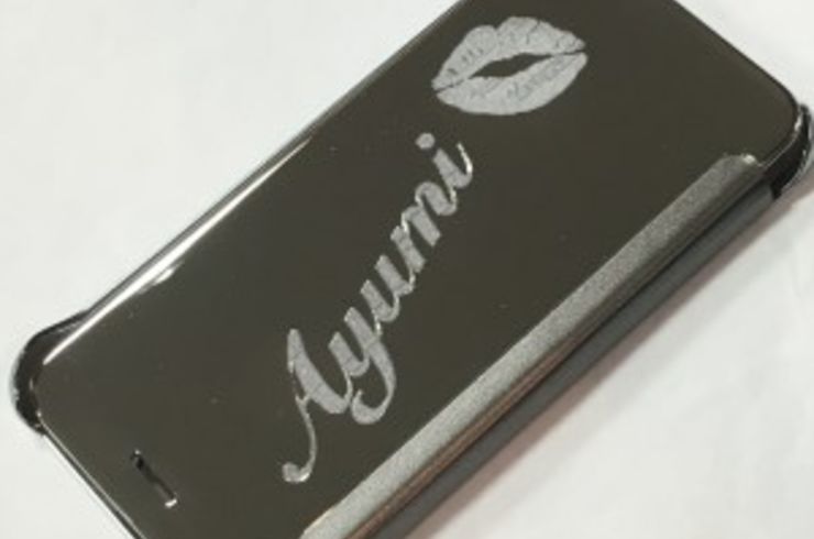 iPhoneケース彫刻〜シンプルデザイン〜☆