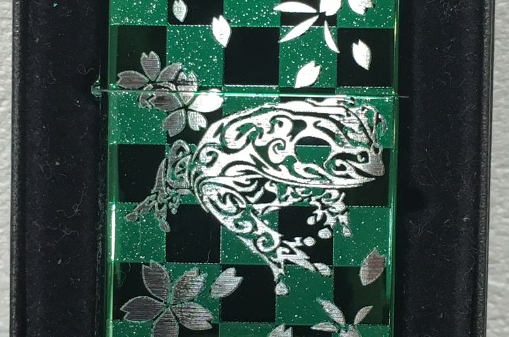 チェック柄ジッポ☆